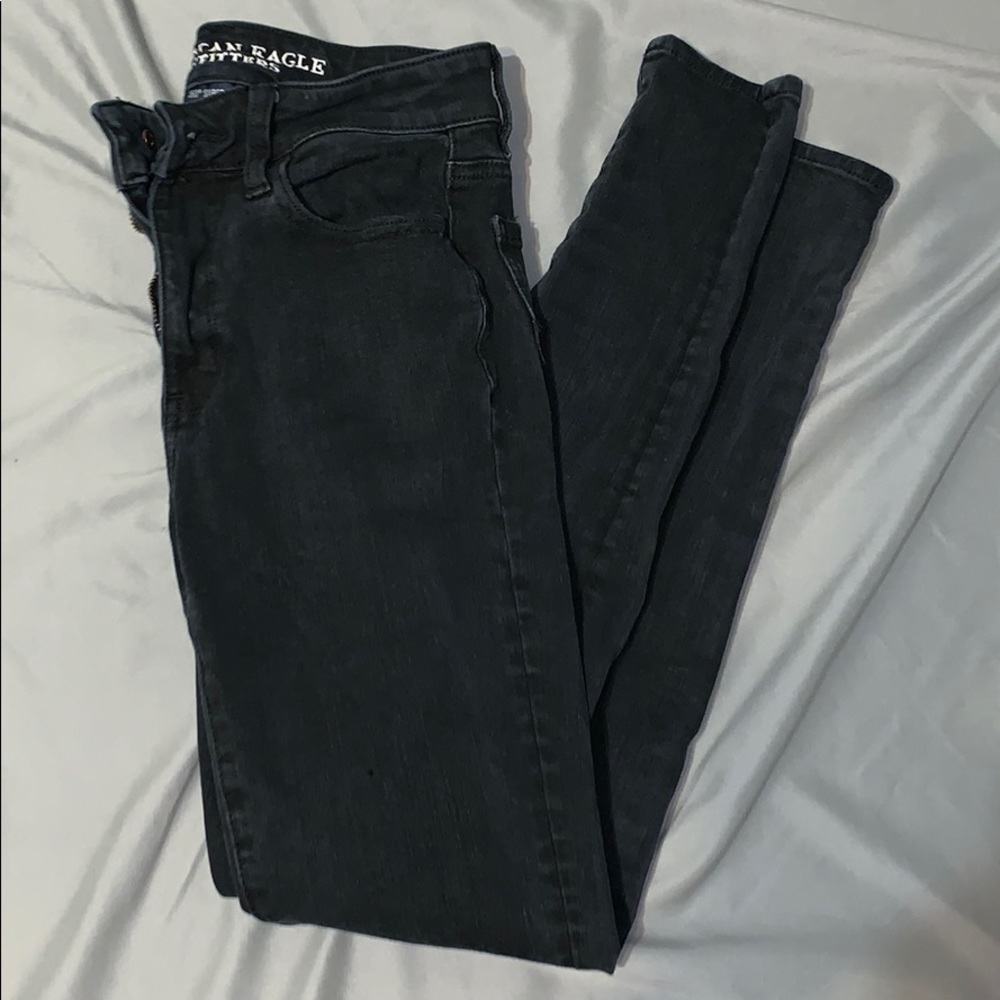Black high rise jeggings